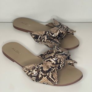 Aldo, Size 7, Snake Print Flats